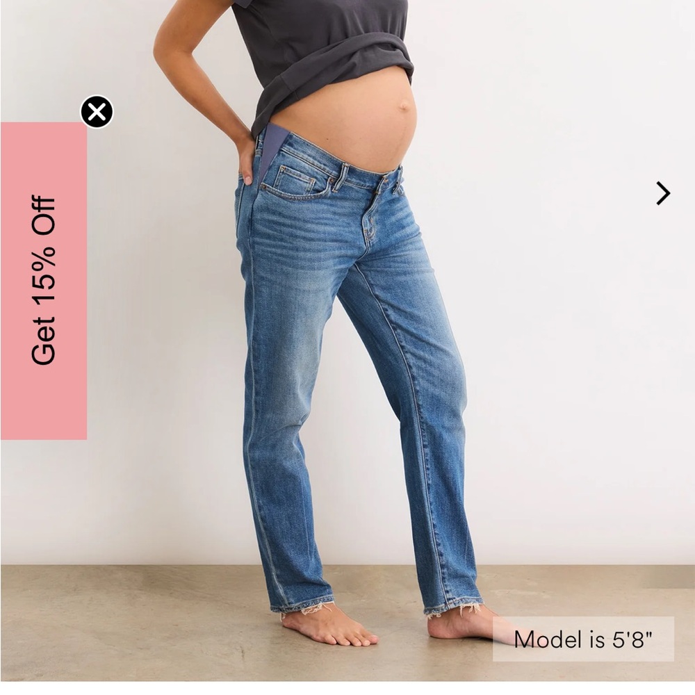 Hatch Boyfriend Maternity Jeans size 27